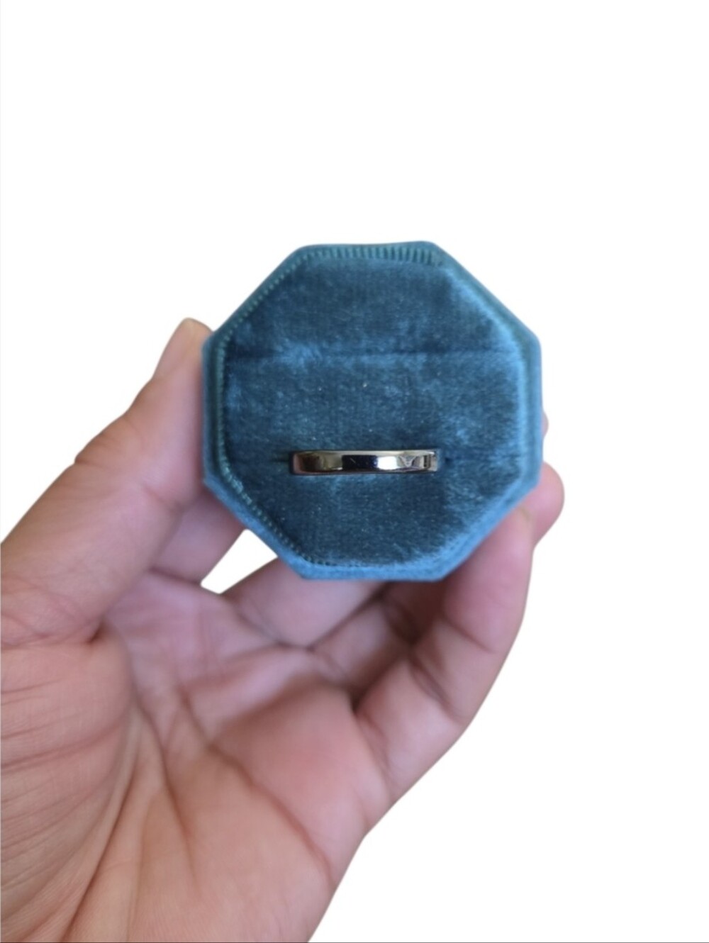 Size 8 Gunmetal Thin Band